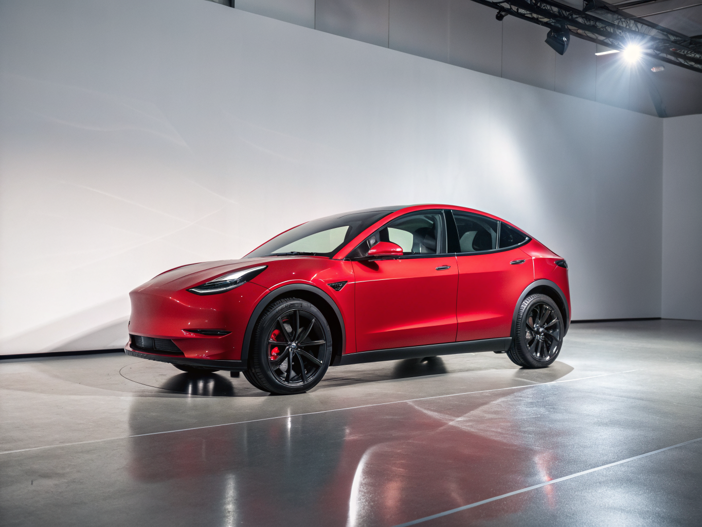 Tesla Model Y compact all-electric SUV exterior side view